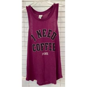SM Pink purple coffee tank top